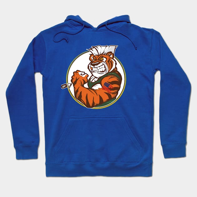 Eye Of The Street Tiger Hoodie by AndreusD